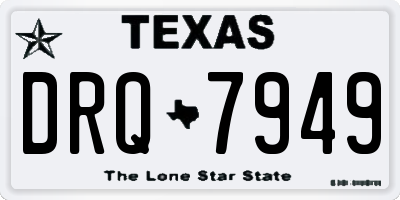 TX license plate DRQ7949