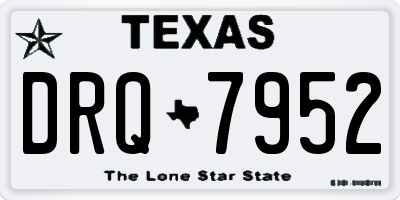 TX license plate DRQ7952