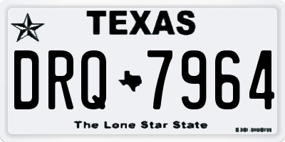 TX license plate DRQ7964