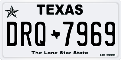TX license plate DRQ7969