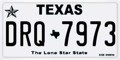 TX license plate DRQ7973