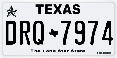 TX license plate DRQ7974