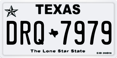 TX license plate DRQ7979