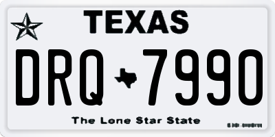 TX license plate DRQ7990