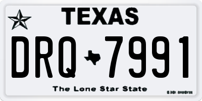 TX license plate DRQ7991