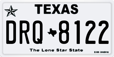 TX license plate DRQ8122