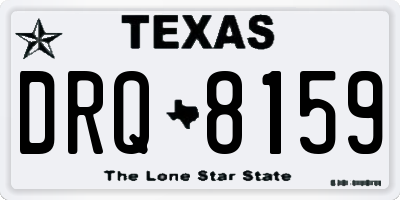 TX license plate DRQ8159