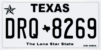 TX license plate DRQ8269