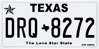 TX license plate DRQ8272