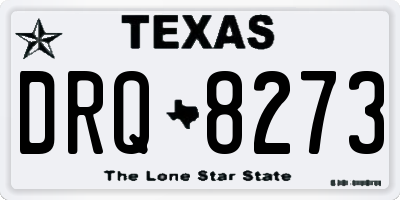 TX license plate DRQ8273