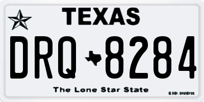 TX license plate DRQ8284