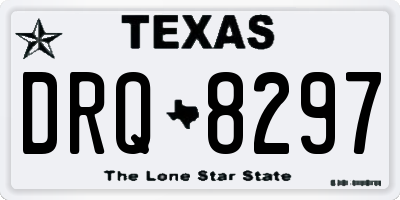 TX license plate DRQ8297