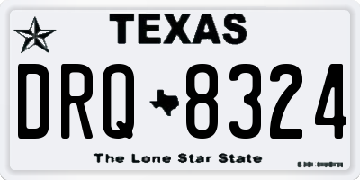 TX license plate DRQ8324