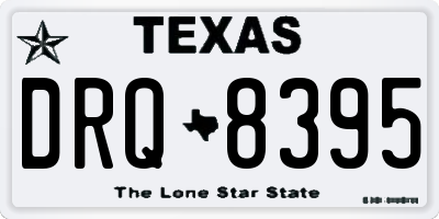TX license plate DRQ8395