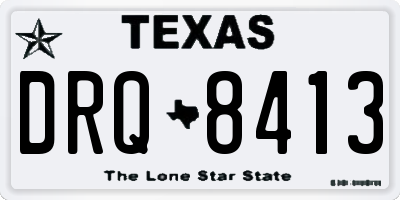 TX license plate DRQ8413