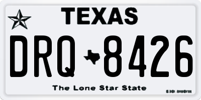 TX license plate DRQ8426