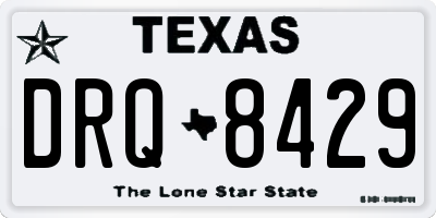 TX license plate DRQ8429
