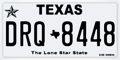 TX license plate DRQ8448