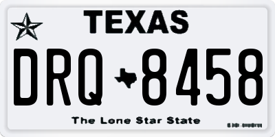 TX license plate DRQ8458