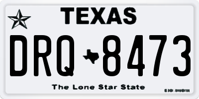 TX license plate DRQ8473
