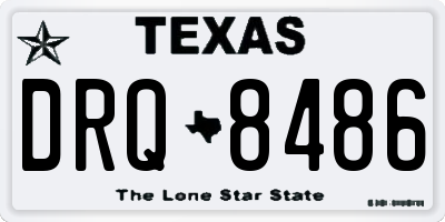 TX license plate DRQ8486