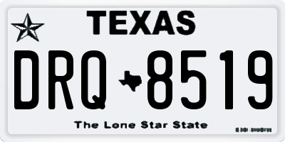 TX license plate DRQ8519
