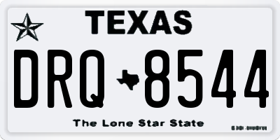 TX license plate DRQ8544