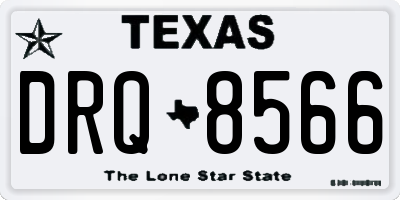 TX license plate DRQ8566