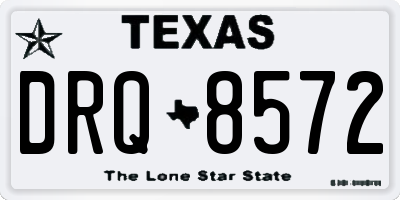 TX license plate DRQ8572