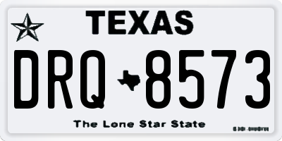 TX license plate DRQ8573