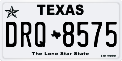 TX license plate DRQ8575