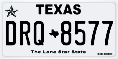 TX license plate DRQ8577