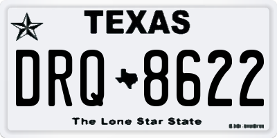 TX license plate DRQ8622