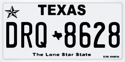 TX license plate DRQ8628