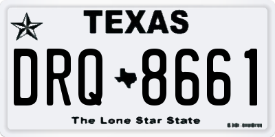 TX license plate DRQ8661