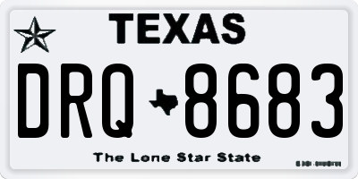 TX license plate DRQ8683