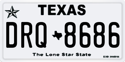 TX license plate DRQ8686
