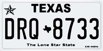 TX license plate DRQ8733