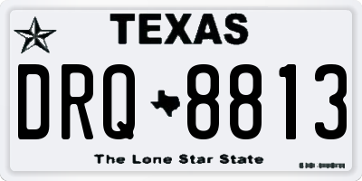 TX license plate DRQ8813
