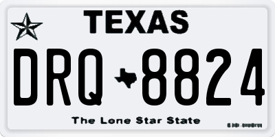 TX license plate DRQ8824