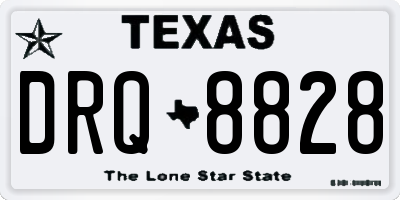 TX license plate DRQ8828