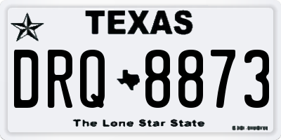 TX license plate DRQ8873