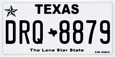 TX license plate DRQ8879