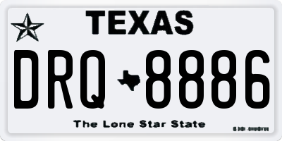 TX license plate DRQ8886