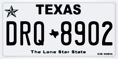 TX license plate DRQ8902