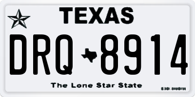 TX license plate DRQ8914