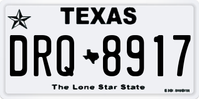TX license plate DRQ8917