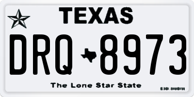 TX license plate DRQ8973
