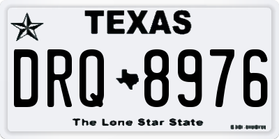 TX license plate DRQ8976