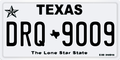 TX license plate DRQ9009